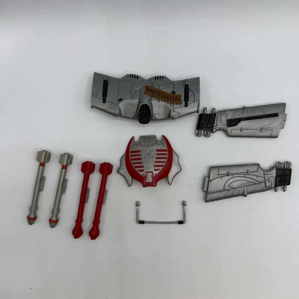 Vintage 2003 G.I. Joe Spy Troops Cobra Air Assault Glider & 4 Missile Lot